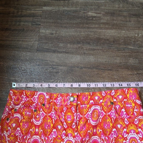 Jones New York Sport Pencil Skirt Stretch Multi-colored Patterned Size 8 Cotton - Picture 9 of 13